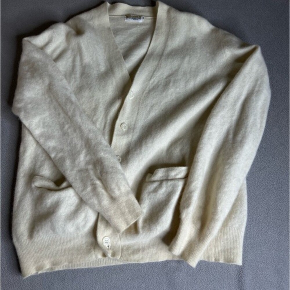 Vintage Moores  Button Up Cardigan Finest Cashmere Size 46